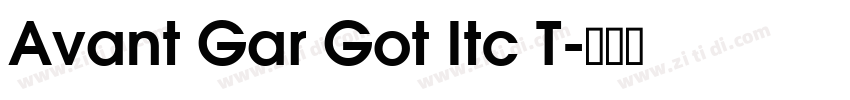 Avant Gar Got Itc T字体转换